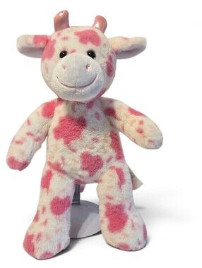 Build-A-Bear Workshop Cake Pop Cow Stuffed Animal BABW Pink / White